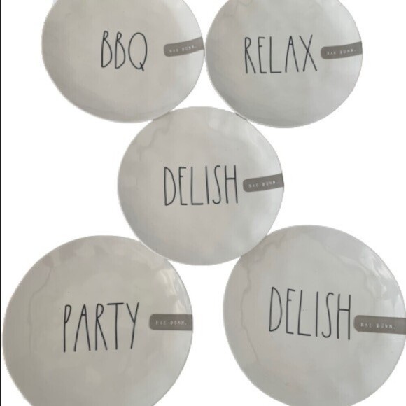 Rae Dunn Melamine Plates - Picture 1 of 3